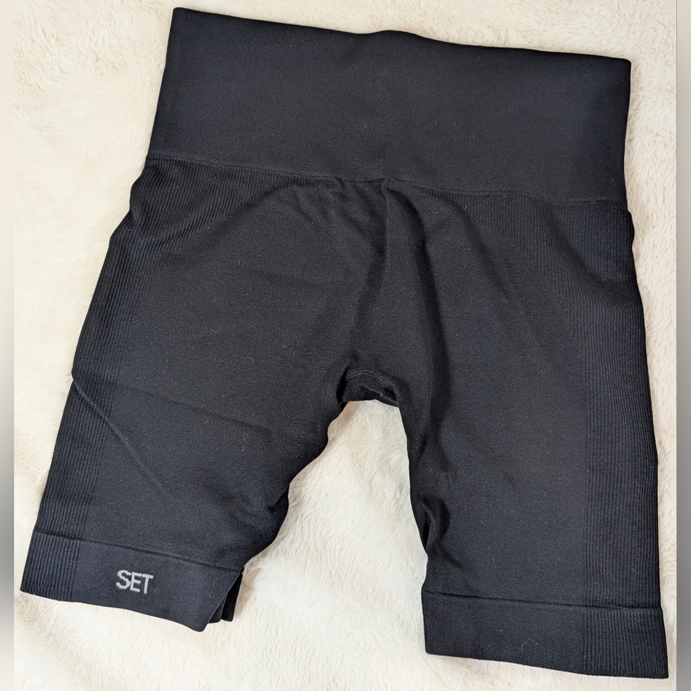 SET Active Black Bike Shorts